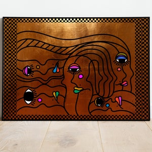 Diwali Disco Bloom Original Indian Pop Art Print