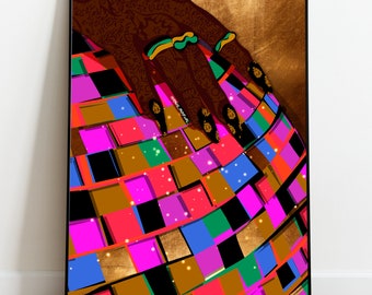 Disco Wali Original Indian Pop Art Print
