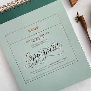 Copperplate Calligraphy practice workbook