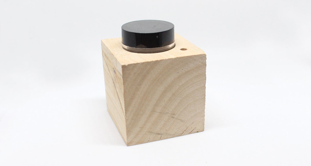 Wooden Calligraphy Inkwell, Spill-proof Design - Etsy