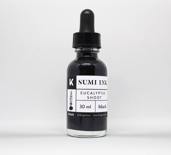 Black Sumi Ink Calligraphy Ink Calligraphy Kit Handmade Etsy