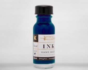Midnight Calligraphy Ink | Calligraphy Kit | Handmade Calligraphy Ink | Modern Calligraphy Ink | Dip Pen Ink | Deep Blue Calligraphy Ink