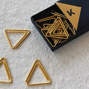 Graffette dorate a forma di triangolo / Forniture per calligrafia
