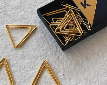 Trombones triangulaires dorés | Fournitures de calligraphie