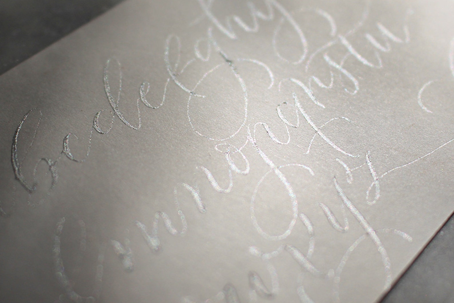 Calligraphy R Silver Metallic Gold, Rose Gold & Silver Calligraphy Ink Trio - Etsy