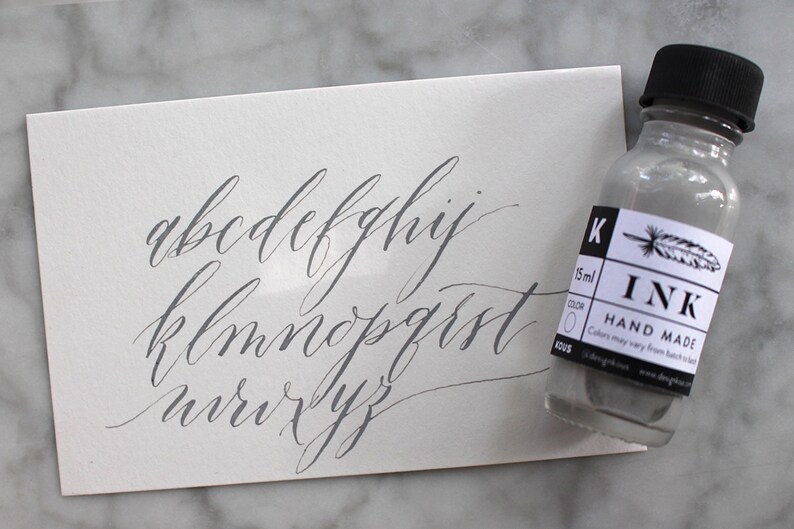 Taupe Calligraphy Ink | Handmade Dip Pen Ink (15ml) - Etsy