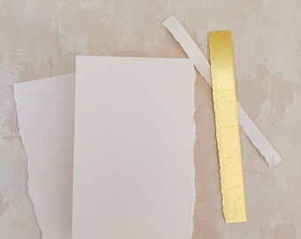 Golden Deckle Ruler Metallic