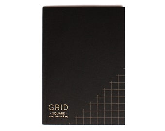 Pounced grid paper notepad - square grid