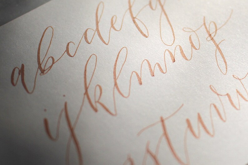 Blush Calligraphy Ink Calligraphy Kit Handmade Calligraphy Etsy