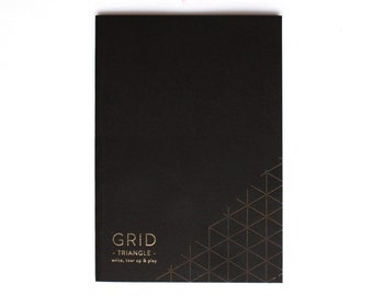Pounced grid paper notepad - triangle grid