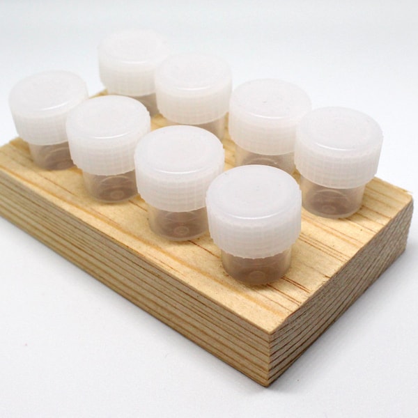 Our besteller unique, handmade Wood Inkwell with 8 dinky dips / ONLY 1 LEFT!!! // so practical holds all your ink samples! Easy, spill proof