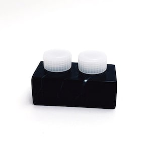 Black Marble Inkwell - Duo with mini dinky dips