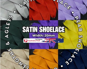 Shoelaces Satin Laces Silk Ribbon Shoe Lace Flat Casual Sneaker Bootlace Unisex 2cm Satin Shoelaces Width 100cm, 120cm, 140cm