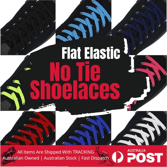 Flat Elastic Shoe Lock Lace Sport Sneakers No Tie Shoelace Unisex