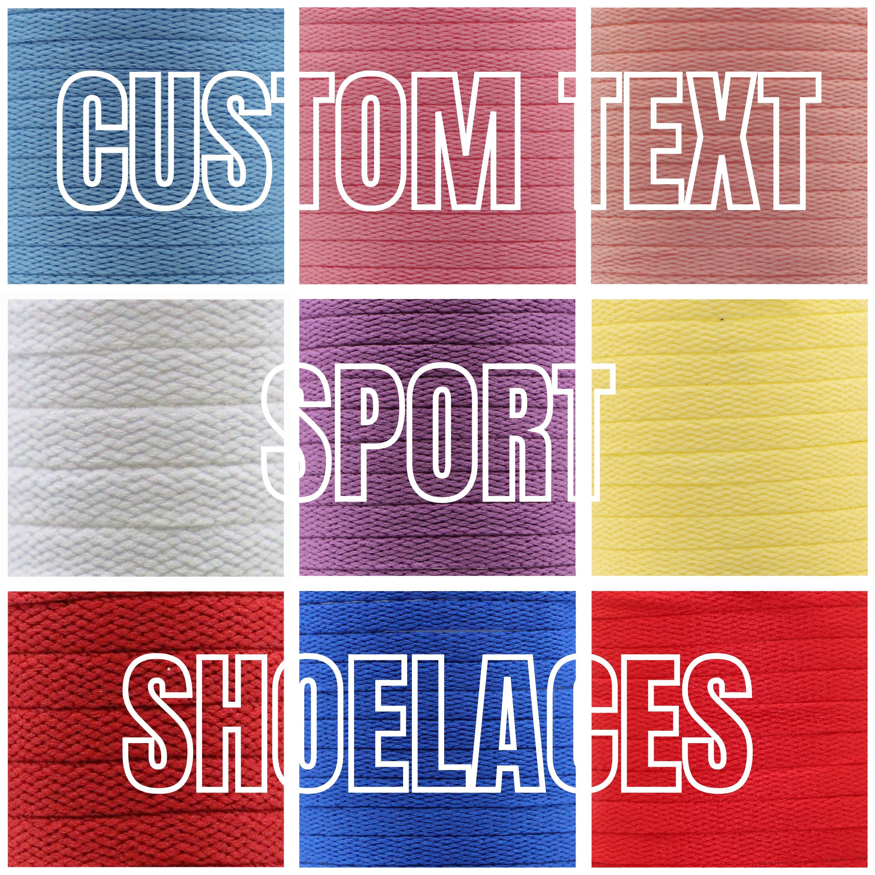 Personalised Sports Flat Shoelaces Custom Text Length Aglets Colourful Replacement Laces for Athletic Shoes Nike Adidas Reebok Converse Puma Etsy