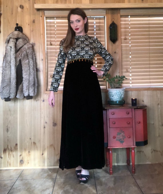 Bernie Bee Long Sleeve Floor Length Dress