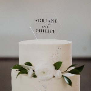 Cake topper personalized | Acrylic glass | Wedding cake | birthday | Baby shower | JGA | Baptism | Cake decoration