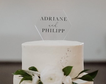 Cake topper personalisiert | Acrylglas | Hochzeitstorte | Geburtstag | Babyparty | JGA | Taufe | Kuchendeko