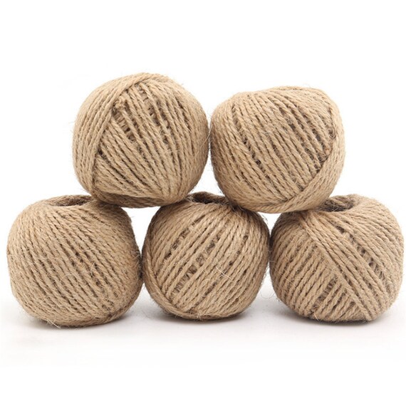 NEW 30M Natural Brown Jute Twine String DIY Shabby Style Rustic Shank Craft Jute