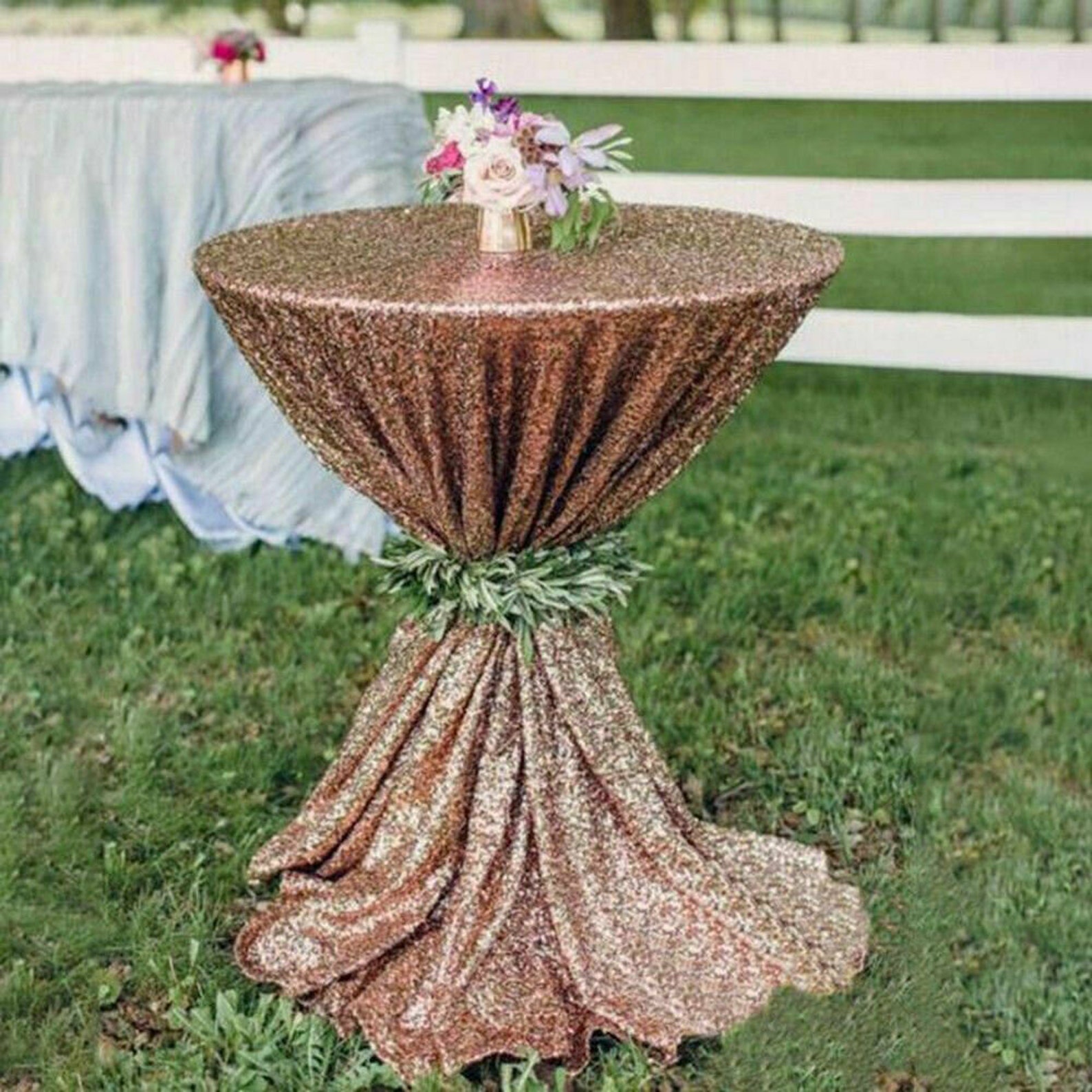 New Table Cloth tablecloth Round Sequin Tablecloths For Etsy