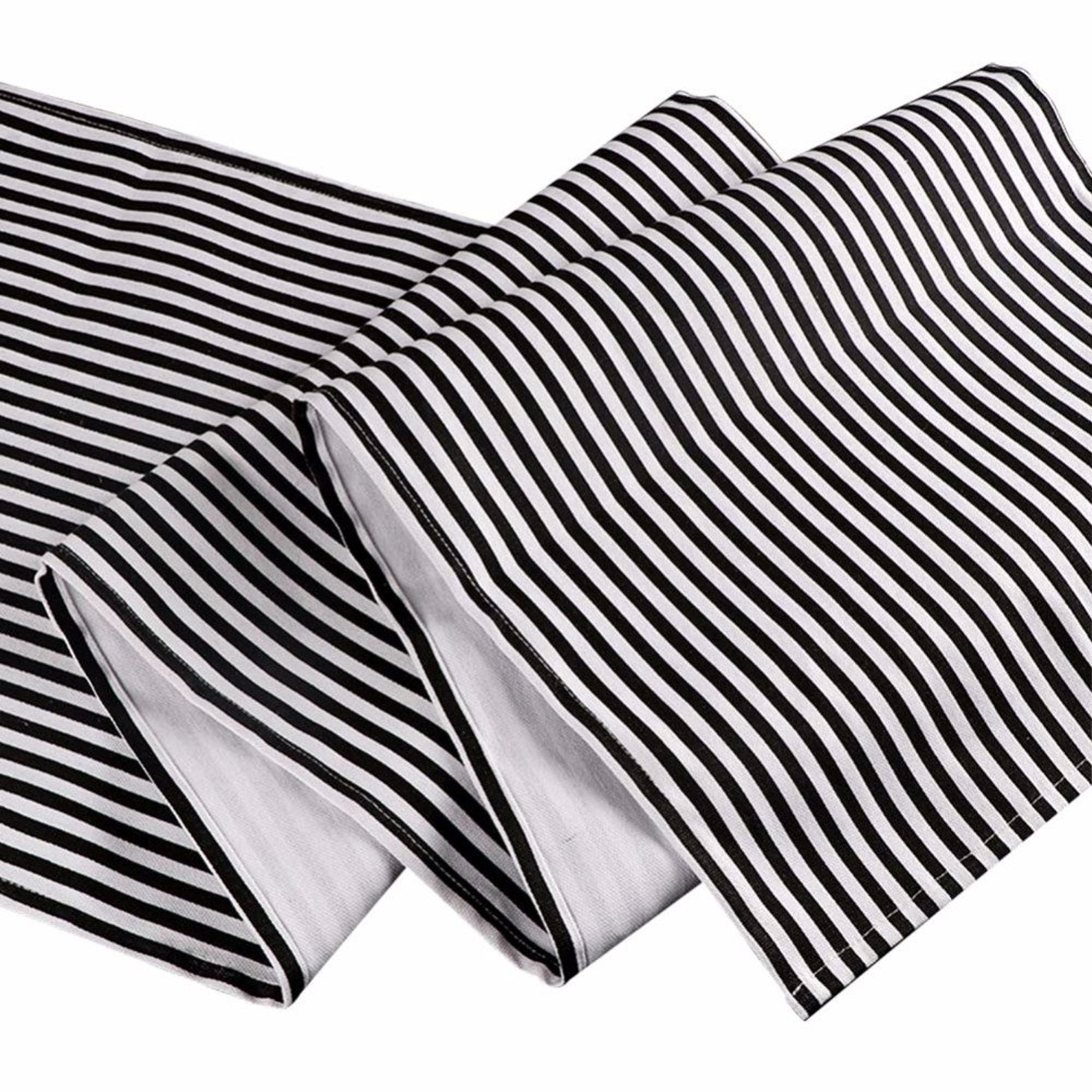 Black & White Striped Table Runner for Home Decor 35182cm Etsy UK