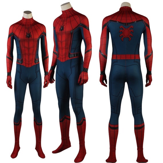 Spider-Man Homecoming Cosplay Kostüm Costume Full Set Outfit Halloween Bodysuit