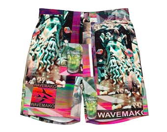 WAVEMAKO Poseidon Is not Dead Men's swim trunks Surf Gear Beach Shorts Swimming trunks