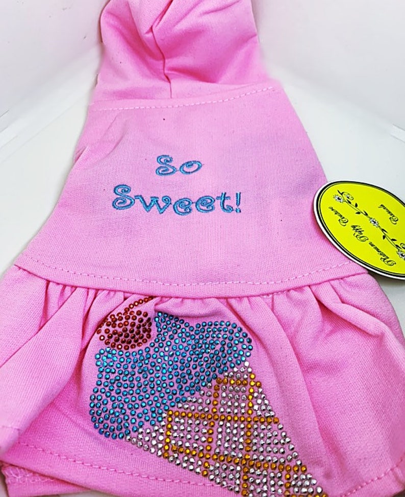 Size small dog clothing Ice cream dress size small size dog clothes
