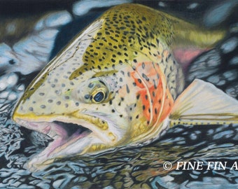 Swift Water Rainbow 13 x 20 limited edition fine art print