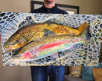 Networthy 19x 35 framed canvas giclee  (PRINT ON DEMAND 1-2 weeks)