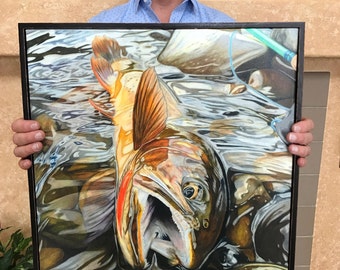 A Cut Above 21 x 21 limited framed canvas (Print On Demand 1-2 weeks)