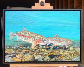 Rainbow Patrol 25x 17.5 framed canvas (Print On Demand 1-2 weeks)