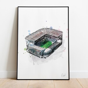 Chelsea Stamford Bridge Football Ground Art Print Etsy