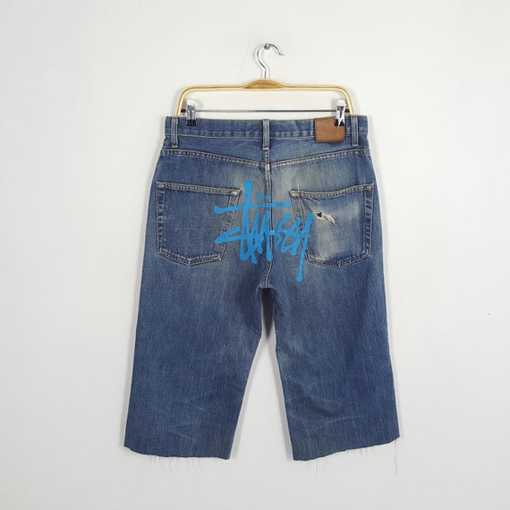 Vintage STUSSY Streetwear Skateboard Style Short Jeans - Etsy Sweden