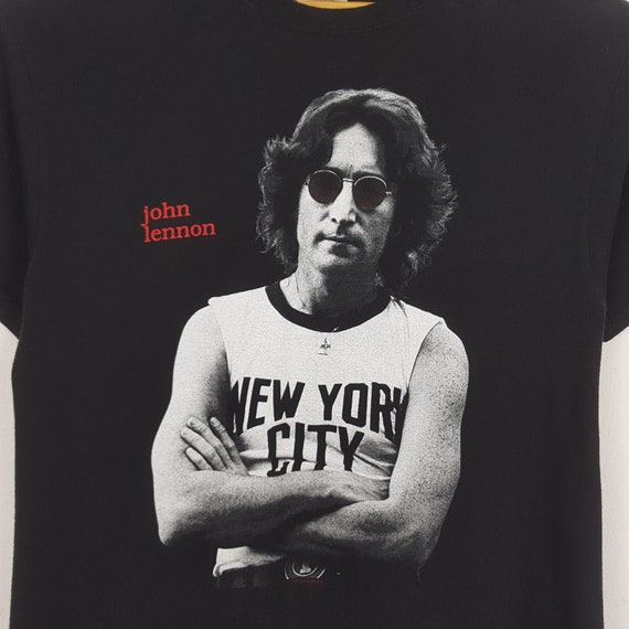 Vintage 90's John Lennon the Beatles Tour T-shirt - Etsy