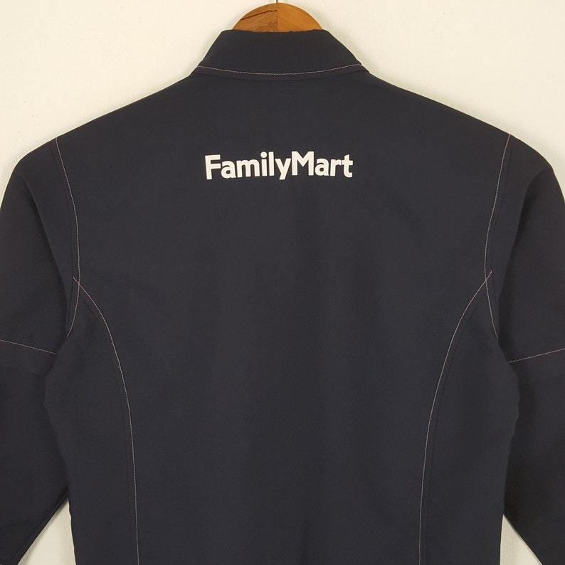 Giacca uniforme vintage da operaio giapponese FAMILY MART immagine 4