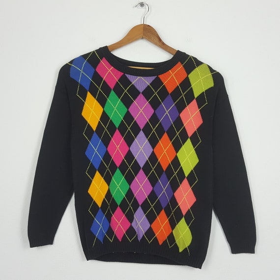 Vintage United Colors Of Benetton Colour Block Sw… - image 1