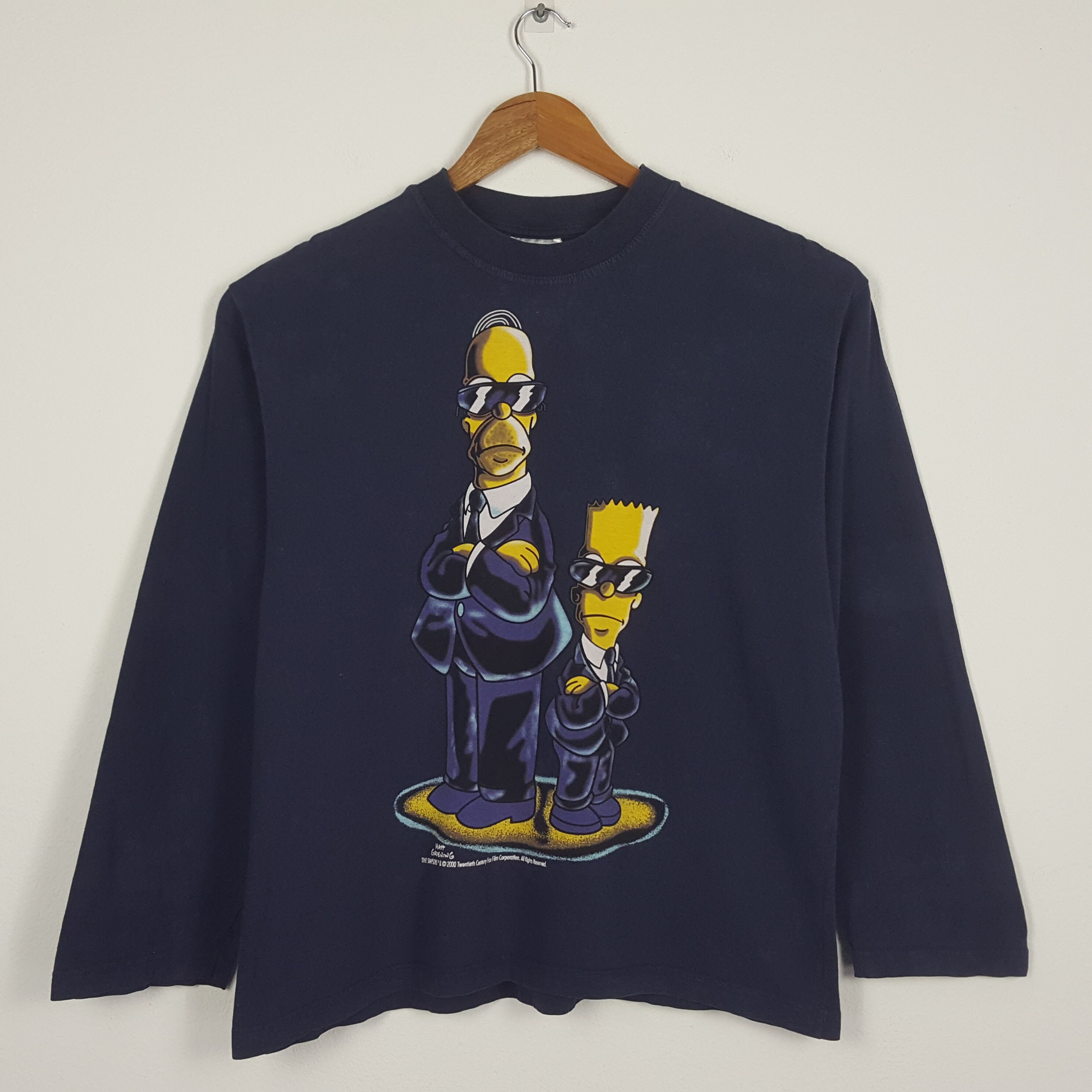 Vintage THE SIMPSONS X MIB Alien Fiction Movie T-shirt - Etsy