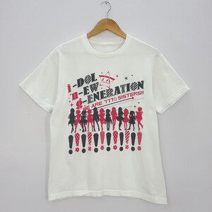 Vintage Idol New Generation Japanese anime 777 sisters tees image 1