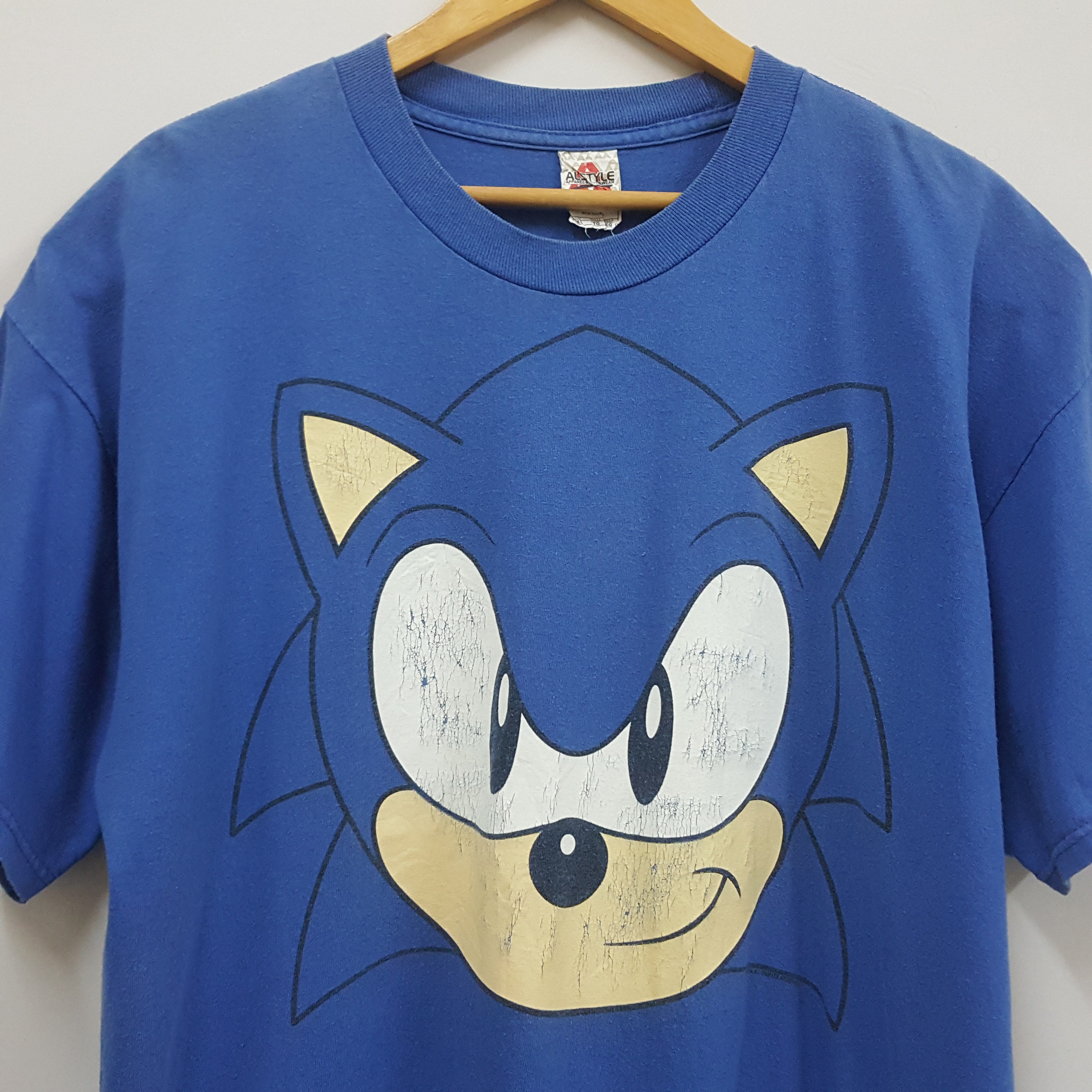 Sonic Classic Head Unisex T-Shirt The Hedgehog Sega – Fancy Dress For You