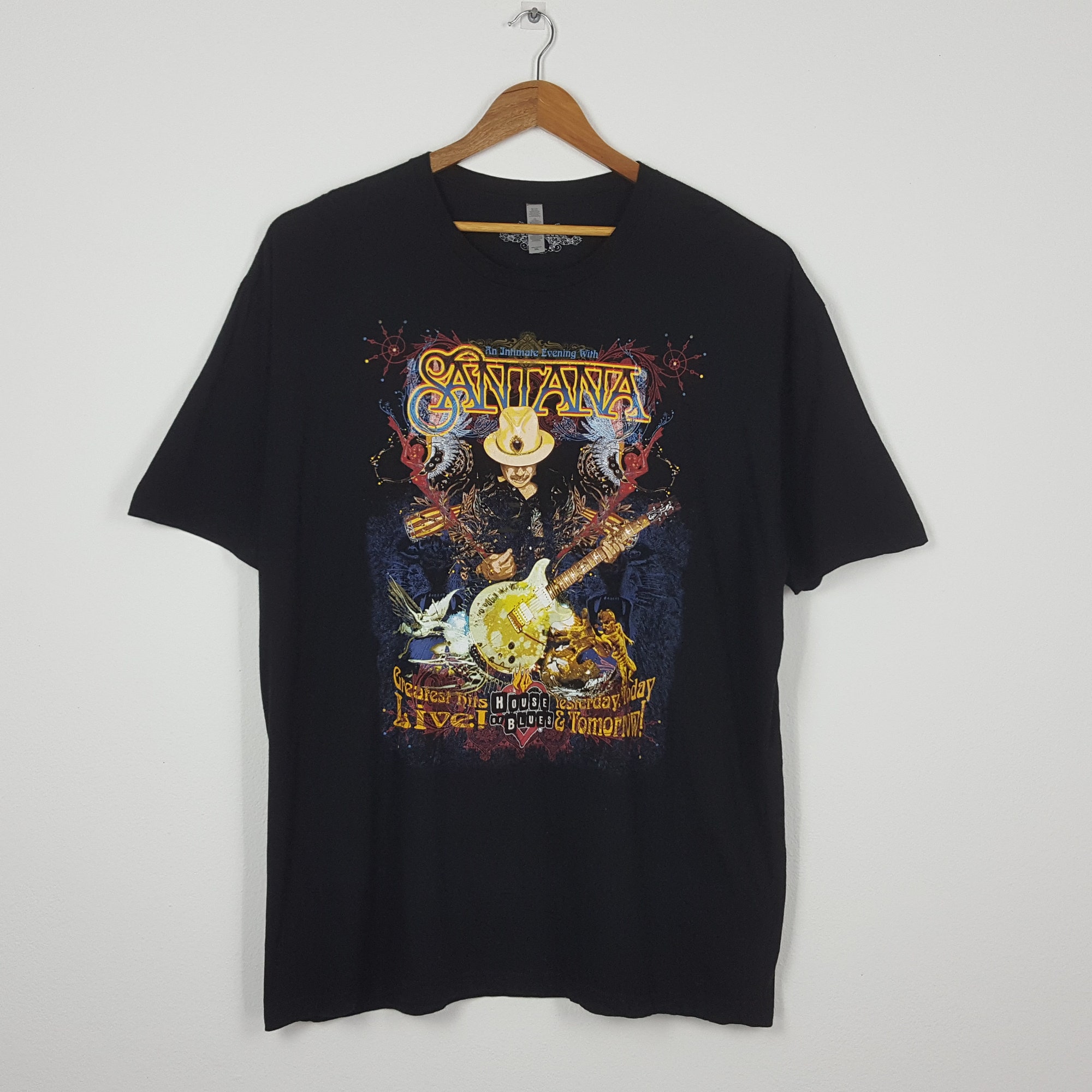 Vintage SANTANA American Rock Band Would Tour T-Shirt