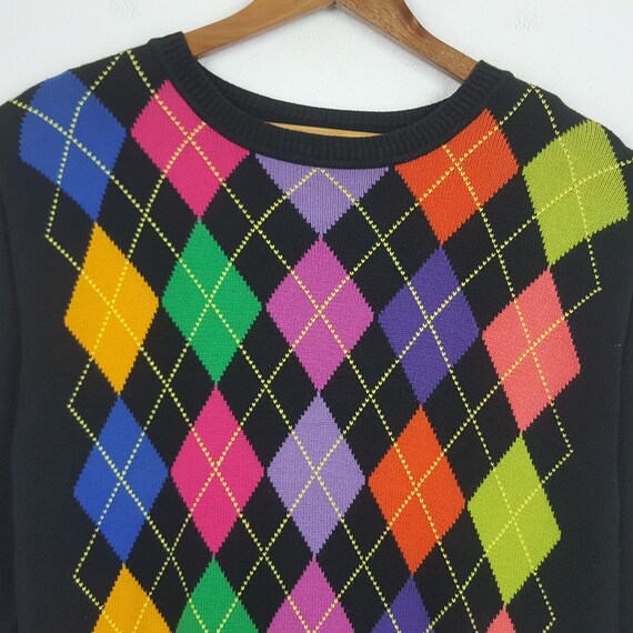 Vintage United Colors Of Benetton Colour Block Sw… - image 2