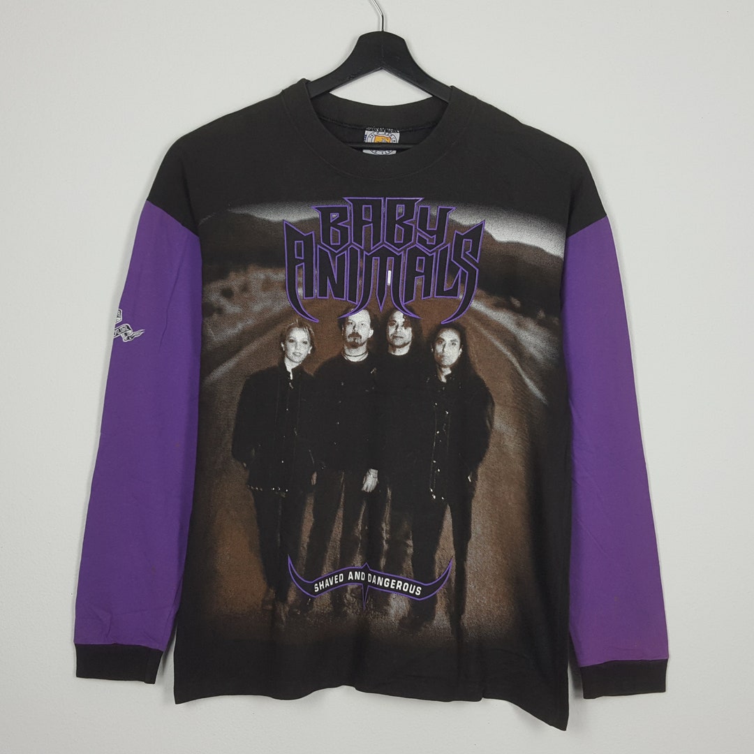 Vintage 90's BABY ANIMALS Australia Hard Rock Band Nice Design Line up