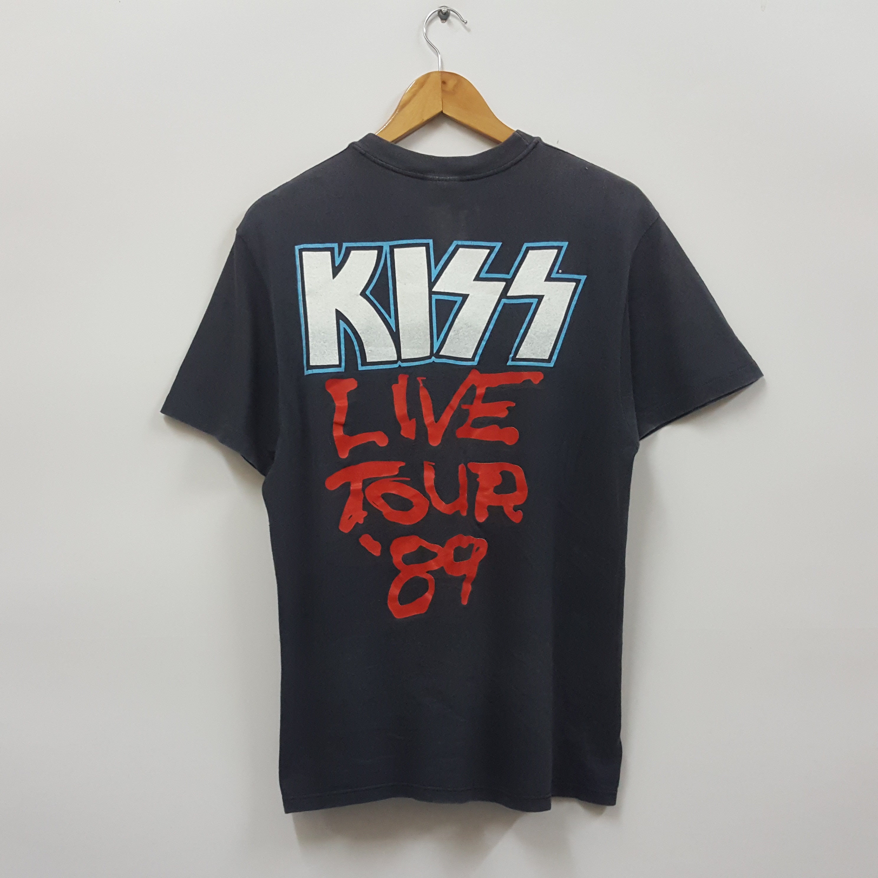 Vintage 80's KISS American Rock Band Live Tour 89 T-shirt Made in Usa - Etsy