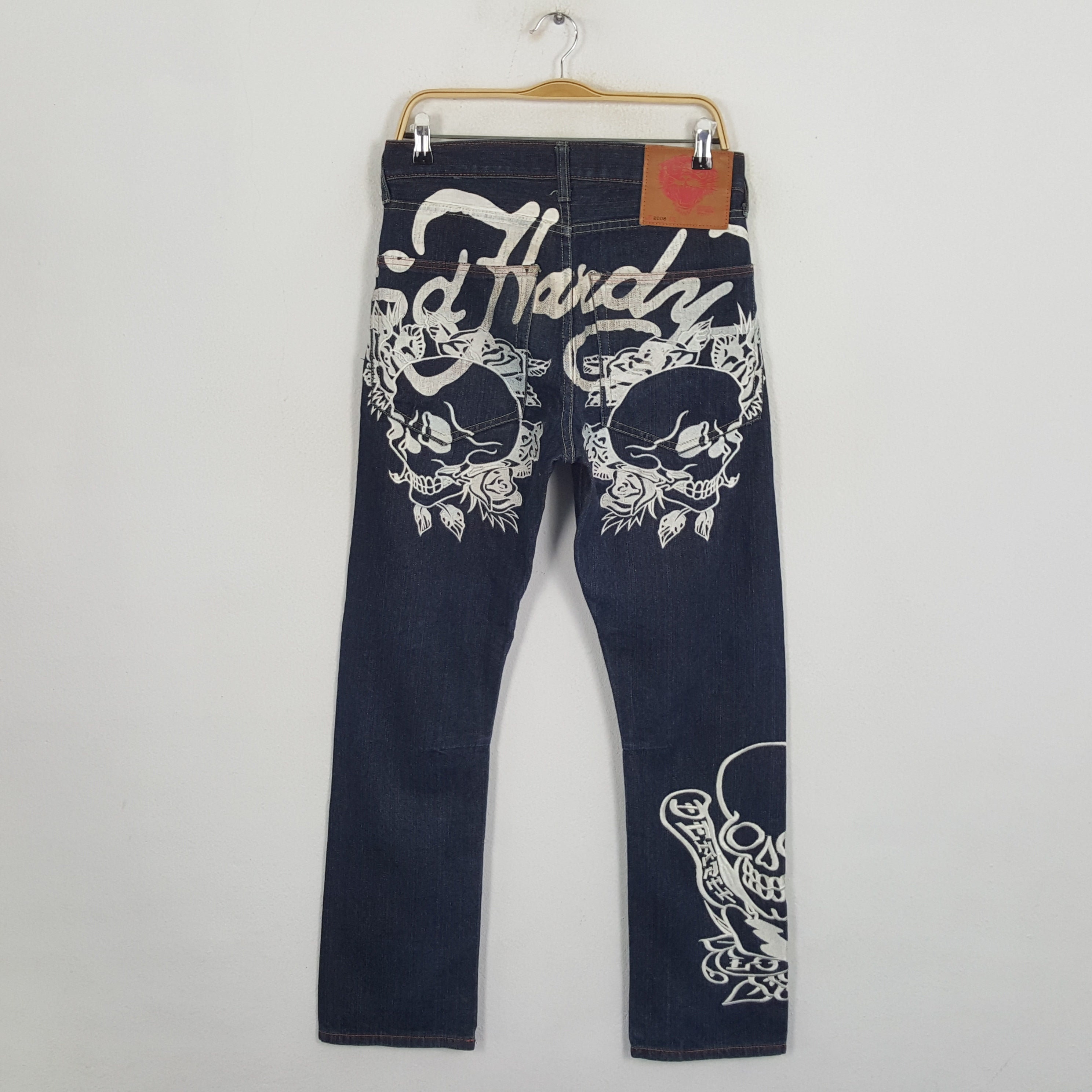 Vintage ED HARDY Streewear Skateboard Style Jeans