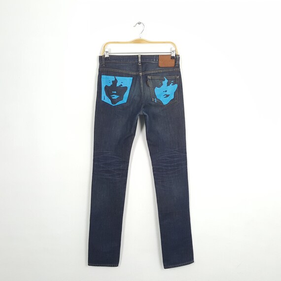 Vintage HYSTERIC GLAMOUR Japanese Brand Face Design Jean - Etsy  