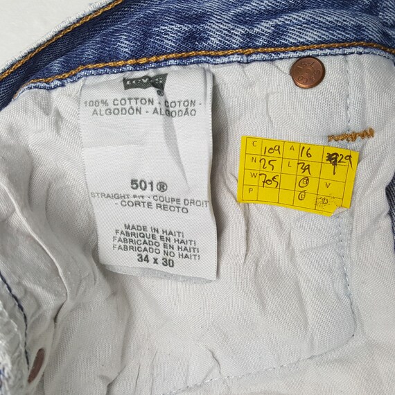 Vintage LEVI'S 501 American Style Distressed Jeans - image 9