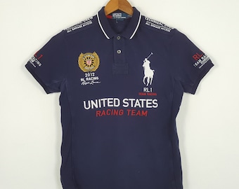 Vintage POLO by RALPH LAUREN Luxury Fashion Brand Racing Team Polos