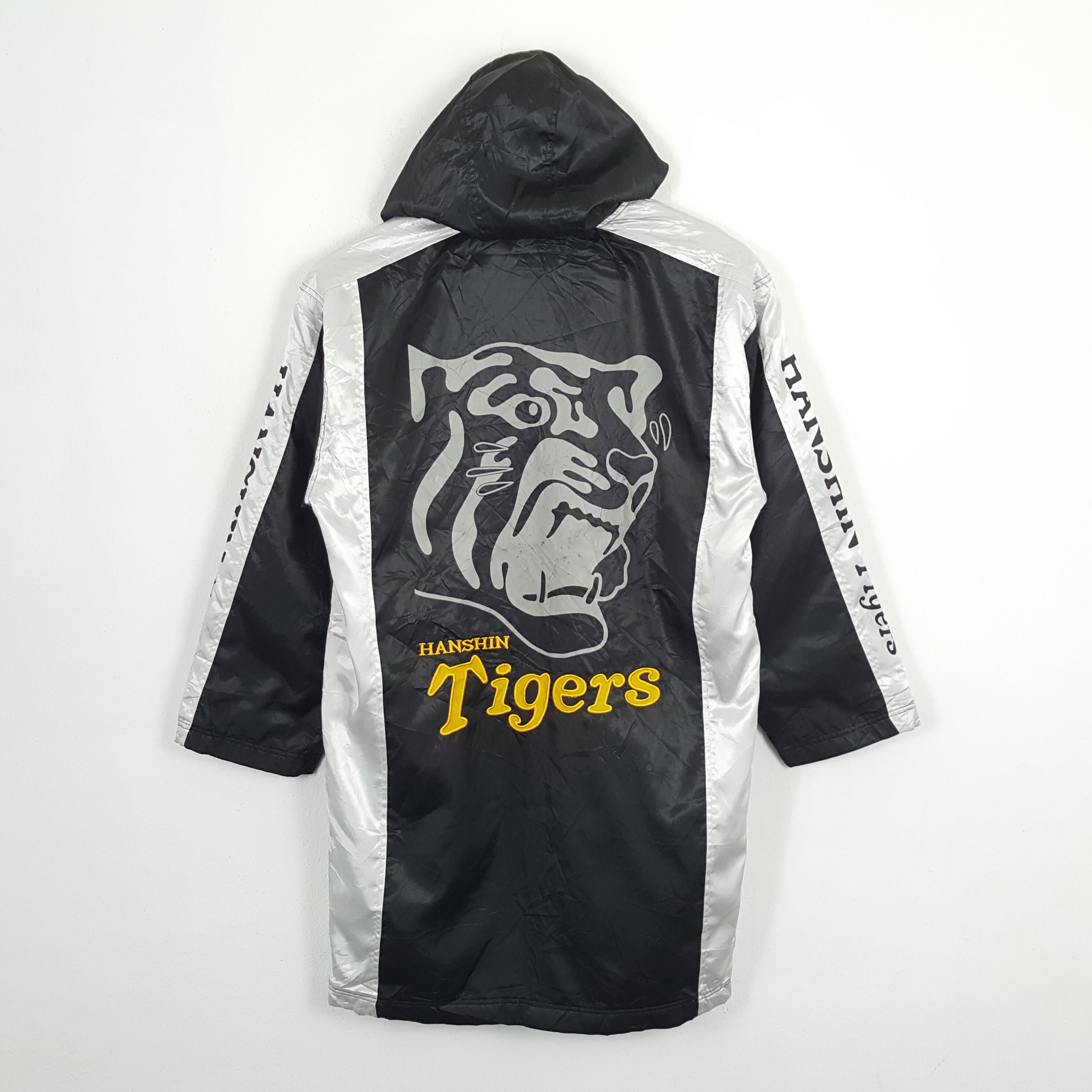 Vintage HANSHIN TIGERS Japanese Baseball Club Long Jacket