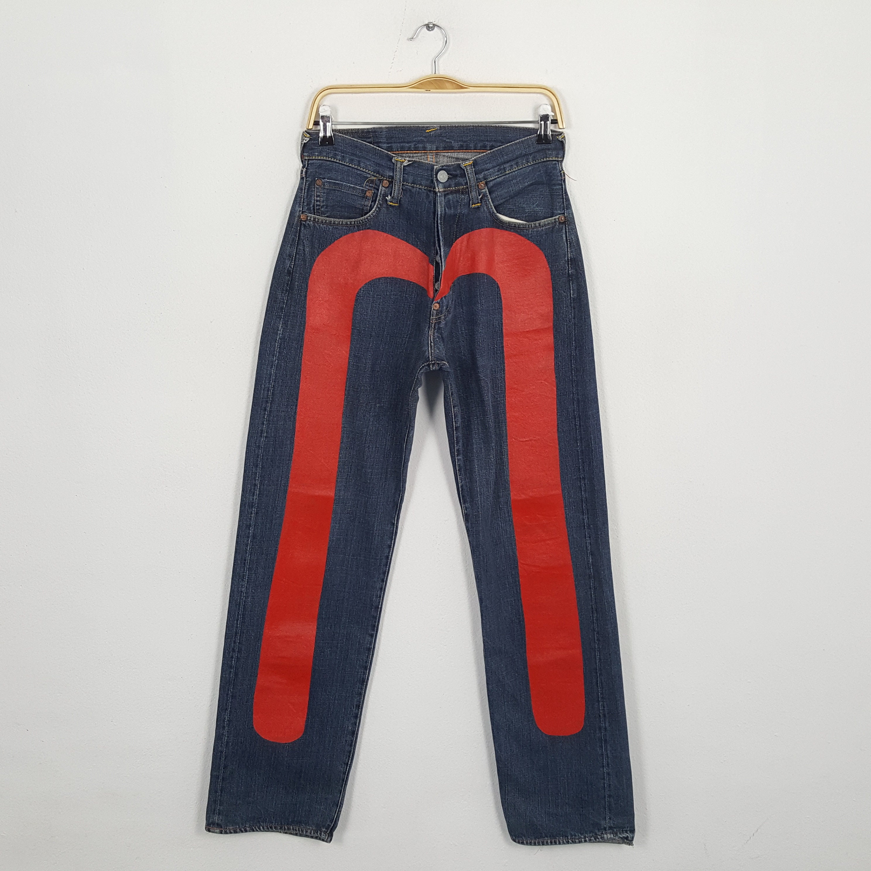 Vintage EVISU Japanese Brand Daicock Custom Denim Jeans Trouser Pants